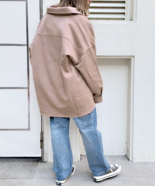 apres jour(アプレジュール)の「BIGシャツジャケット【ZOZOTOWN限定アイテム】(その他アウター・レディース・オフホワイト/ピンク/ベージュ・フリー)」の12枚目の写真