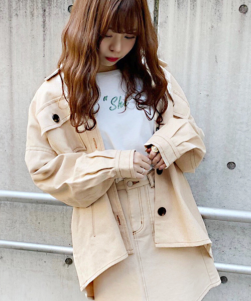 apres jour(アプレジュール)の「BIGシャツジャケット【ZOZOTOWN限定アイテム】(その他アウター・レディース・オフホワイト/ピンク/ベージュ・フリー)」の14枚目の写真