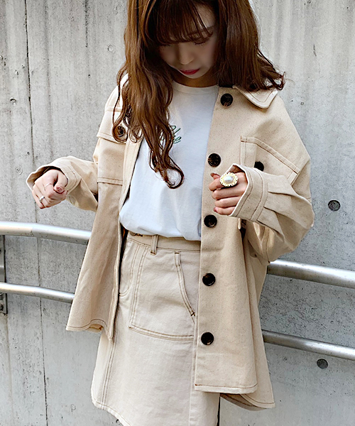 apres jour(アプレジュール)の「BIGシャツジャケット【ZOZOTOWN限定アイテム】(その他アウター・レディース・オフホワイト/ピンク/ベージュ・フリー)」の16枚目の写真