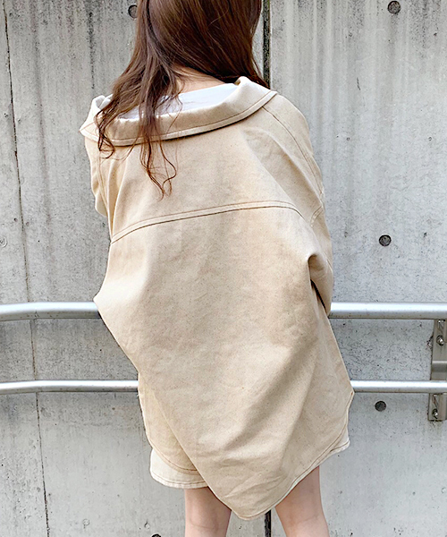 apres jour(アプレジュール)の「BIGシャツジャケット【ZOZOTOWN限定アイテム】(その他アウター・レディース・オフホワイト/ピンク/ベージュ・フリー)」の18枚目の写真