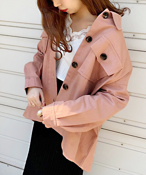 apres jour(アプレジュール)の「BIGシャツジャケット【ZOZOTOWN限定アイテム】(その他アウター・レディース・オフホワイト/ピンク/ベージュ・フリー)」の20枚目の写真