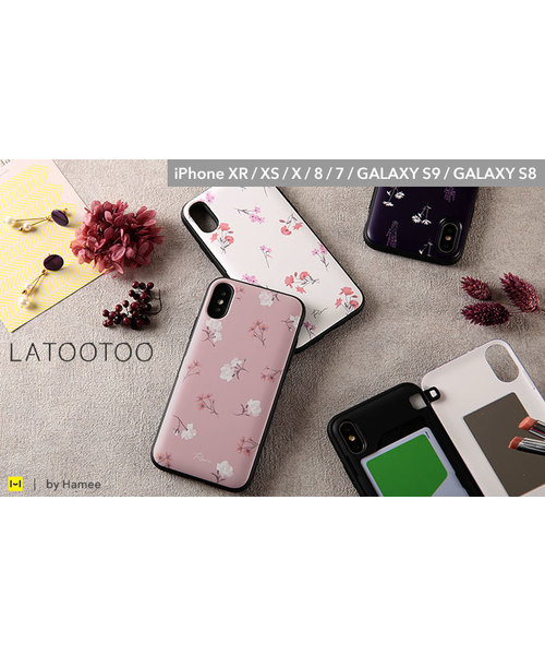 Hamee（ハミィ）の「iPhone XR ケース Latootoo カード収納型 ミラー