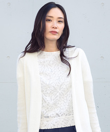 A/C DESIGN BY ALPHA CUBIC | ◇カタログ掲載◇パイナップルジャガードブラウス(シャツ/ブラウス)