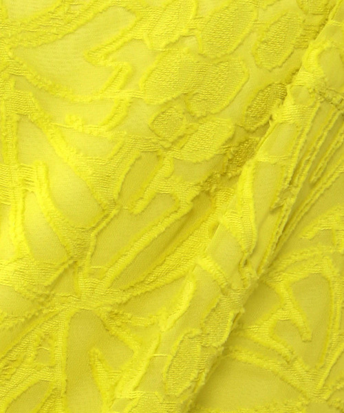 A/C DESIGN BY ALPHA CUBIC（エーシーデザインバイアルファキュービック）の「◇カタログ掲載◇パイナップルジャガードブラウス（シャツ/ブラウス・レディース・ブラック/オフホワイト/イエロー・11号/9号/13号）」の8枚目の写真