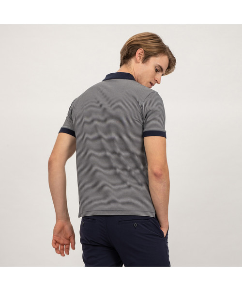 AIGLE（エーグル）の「DFTストライプポロ（ポロシャツ・メンズ・レッド/ダークネイビー・MEDIUM/LARGE/X-LARGE/SMALL）」の3枚目の写真
