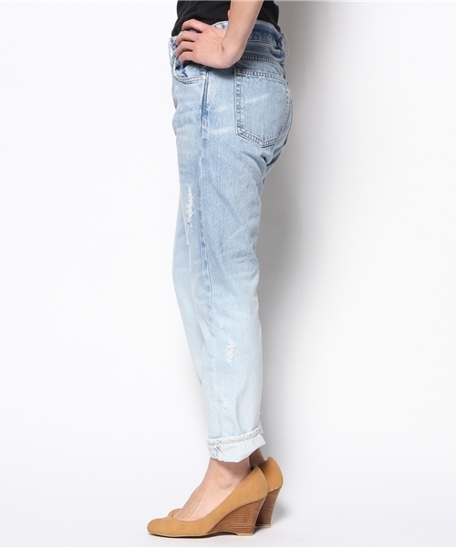 goa(ゴア)の「13OZ グラデーションデニムボーイズパンツ(デニムパンツ・レディース・ブルー系その他・1/2)」の2枚目の写真