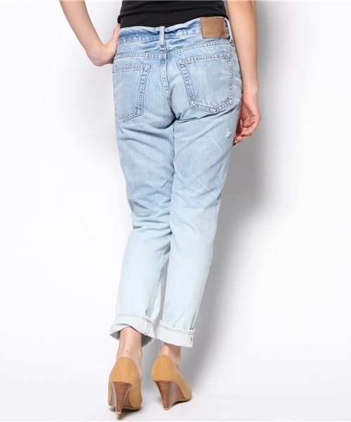 goa(ゴア)の「13OZ グラデーションデニムボーイズパンツ(デニムパンツ・レディース・ブルー系その他・1/2)」の3枚目の写真