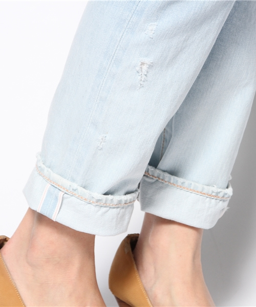 goa(ゴア)の「13OZ グラデーションデニムボーイズパンツ(デニムパンツ・レディース・ブルー系その他・1/2)」の7枚目の写真