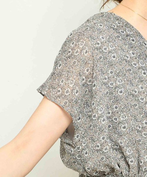 DouDou（ドゥドゥ）の「プリントマキシワンピース（ワンピース・レディース・ブラック/ベージュ・FREE）」の17枚目の写真