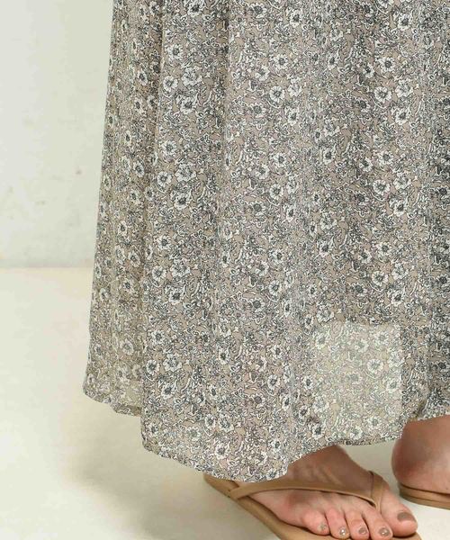 DouDou（ドゥドゥ）の「プリントマキシワンピース（ワンピース・レディース・ブラック/ベージュ・FREE）」の19枚目の写真