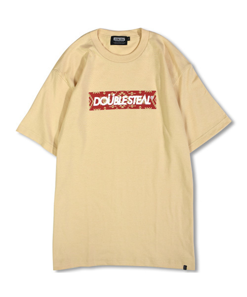 DOUBLE STEAL（ダブルスティール）の「NATIVE BOX Tシャツ（Tシャツ/カットソー・メンズ・ホワイト×レッド/ホワイト×ブラック/ブラック×ブラック/ナチュラル/ブラック×レッド・M/L/XL/XXL）」の5枚目の写真