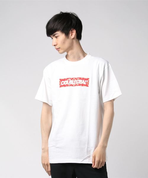 DOUBLE STEAL（ダブルスティール）の「NATIVE BOX Tシャツ（Tシャツ/カットソー・メンズ・ホワイト×レッド/ホワイト×ブラック/ブラック×ブラック/ナチュラル/ブラック×レッド・M/L/XL/XXL）」の13枚目の写真