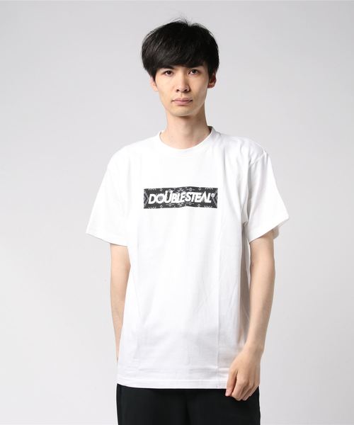 DOUBLE STEAL（ダブルスティール）の「NATIVE BOX Tシャツ（Tシャツ/カットソー・メンズ・ホワイト×レッド/ホワイト×ブラック/ブラック×ブラック/ナチュラル/ブラック×レッド・M/L/XL/XXL）」の12枚目の写真
