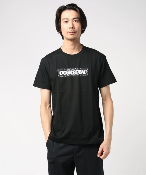 DOUBLE STEAL（ダブルスティール）の「NATIVE BOX Tシャツ（Tシャツ/カットソー・メンズ・ホワイト×レッド/ホワイト×ブラック/ブラック×ブラック/ナチュラル/ブラック×レッド・M/L/XL/XXL）」の11枚目の写真