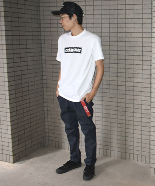 DOUBLE STEAL（ダブルスティール）の「NATIVE BOX Tシャツ（Tシャツ/カットソー・メンズ・ホワイト×レッド/ホワイト×ブラック/ブラック×ブラック/ナチュラル/ブラック×レッド・M/L/XL/XXL）」の6枚目の写真