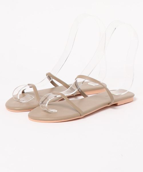 DouDou（ドゥドゥ）の「ダブルベルトサンダル（サンダル・レディース・ブラック/ベージュ/モカ・24cm/23.5cm）」の3枚目の写真