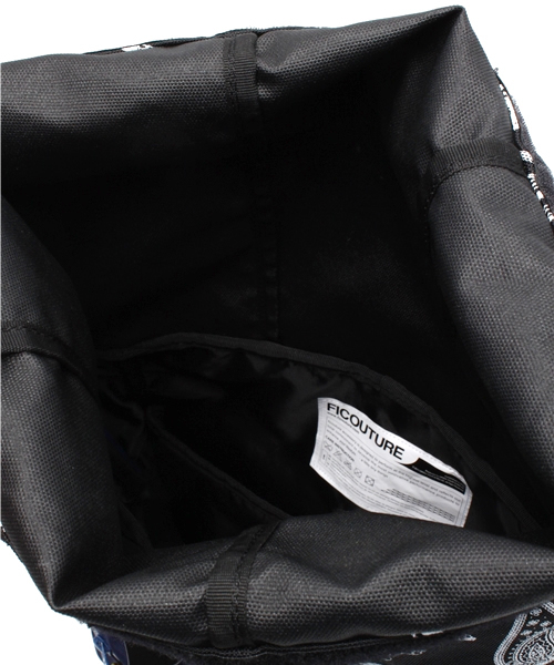 CIAOPANIC（チャオパニック）の「【Ficouture】　PaisleyRollTopDaypack（バックパック/リュック・レディース・マスタード/ネイビー/サックスブルー・FREE）」の7枚目の写真