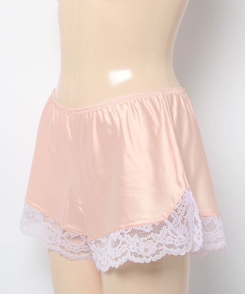 PEACH JOHN（ピーチジョン）の「レーストリムサテンタップパンツ（その他アンダーウェア/インナー・レディース・ミント/コーラル・SMALL/MEDIUM/LARGE）」の3枚目の写真