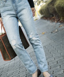 BAYFLOW | ダメージテーパード　19AW(デニムパンツ)