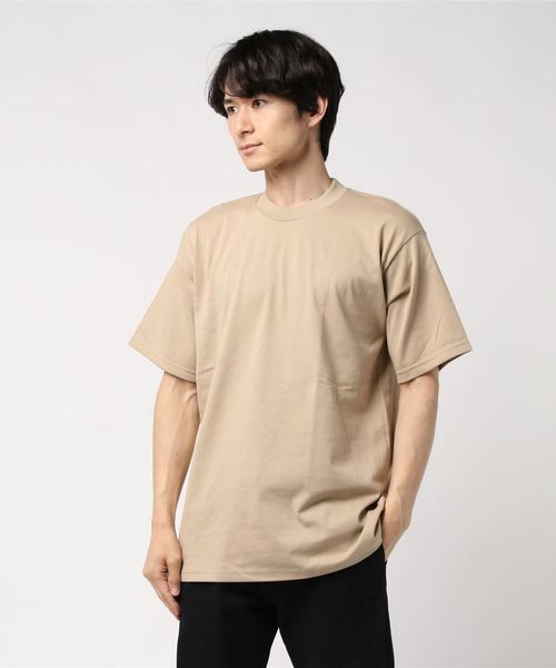 PRO CLUB （プロクラブ）の「【PRO CLUB】プロクラブ HEAVY T-SHIRT（Tシャツ/カットソー・メンズ・ホワイト/スカイブルー/ブラック/ベージュ/グレー/ケリー・SMALL/LARGE/X-LARGE/XXX-LARGE/MEDIUM）」の4枚目の写真