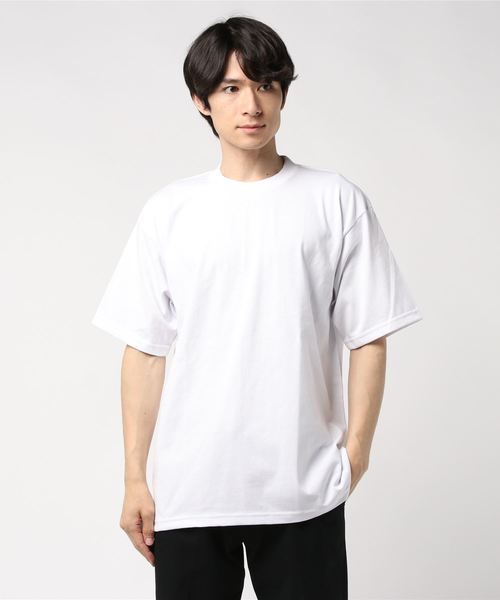 PRO CLUB （プロクラブ）の「【PRO CLUB】プロクラブ HEAVY T-SHIRT（Tシャツ/カットソー・メンズ・ホワイト/スカイブルー/ブラック/ベージュ/グレー/ケリー・SMALL/LARGE/X-LARGE/XXX-LARGE/MEDIUM）」の2枚目の写真
