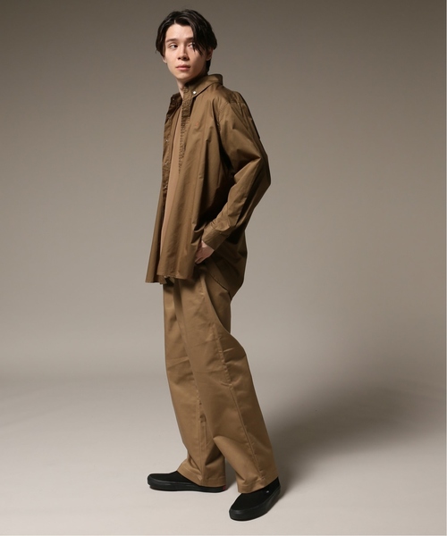KANGOL(カンゴール)の「KANGOL / カンゴール 417 別注 ONE POINT BIG SH(シャツ/ブラウス・メンズ・ホワイト/ブラック/その他1/キャメル/その他9・SMALL/MEDIUM/LARGE)」の6枚目の写真