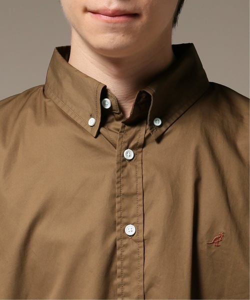 KANGOL(カンゴール)の「KANGOL / カンゴール 417 別注 ONE POINT BIG SH(シャツ/ブラウス・メンズ・ホワイト/ブラック/その他1/キャメル/その他9・SMALL/MEDIUM/LARGE)」の11枚目の写真