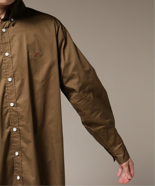 KANGOL(カンゴール)の「KANGOL / カンゴール 417 別注 ONE POINT BIG SH(シャツ/ブラウス・メンズ・ホワイト/ブラック/その他1/キャメル/その他9・SMALL/MEDIUM/LARGE)」の13枚目の写真