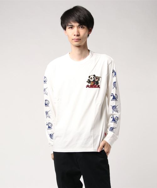PANDIESTA(パンディエスタ)の「PANDIESTA JAPAN /パンディエスタジャパン 大漁旗ロンT (M2)(Tシャツ/カットソー・メンズ・ホワイト/ブラック・M/L/XL/XXL)」の2枚目の写真