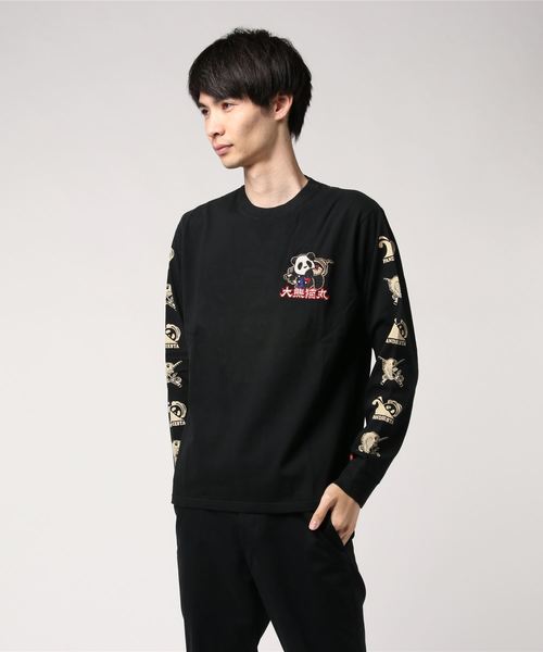 PANDIESTA(パンディエスタ)の「PANDIESTA JAPAN /パンディエスタジャパン 大漁旗ロンT (M2)(Tシャツ/カットソー・メンズ・ホワイト/ブラック・M/L/XL/XXL)」の1枚目の写真