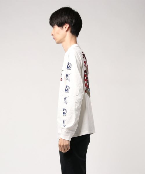 PANDIESTA(パンディエスタ)の「PANDIESTA JAPAN /パンディエスタジャパン 大漁旗ロンT (M2)(Tシャツ/カットソー・メンズ・ホワイト/ブラック・M/L/XL/XXL)」の3枚目の写真
