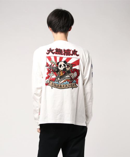 PANDIESTA(パンディエスタ)の「PANDIESTA JAPAN /パンディエスタジャパン 大漁旗ロンT (M2)(Tシャツ/カットソー・メンズ・ホワイト/ブラック・M/L/XL/XXL)」の4枚目の写真