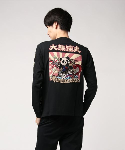 PANDIESTA(パンディエスタ)の「PANDIESTA JAPAN /パンディエスタジャパン 大漁旗ロンT (M2)(Tシャツ/カットソー・メンズ・ホワイト/ブラック・M/L/XL/XXL)」の5枚目の写真
