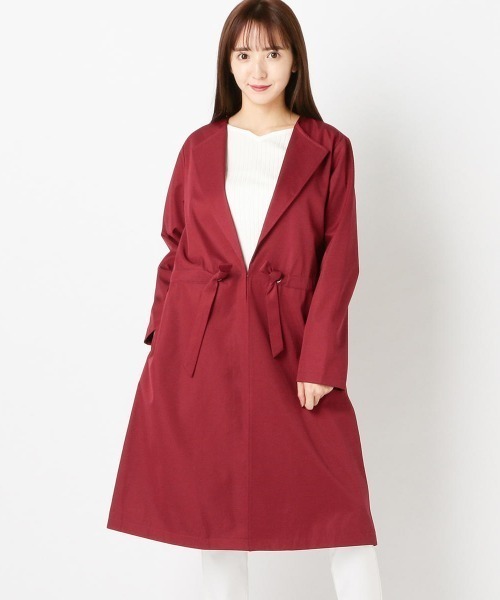 Clothes ミューズリファインドクローズ のファッション ジャケット アウター 撥水加工ノーカラーコート トレンチコート Mews Mews トレンチコート Refined