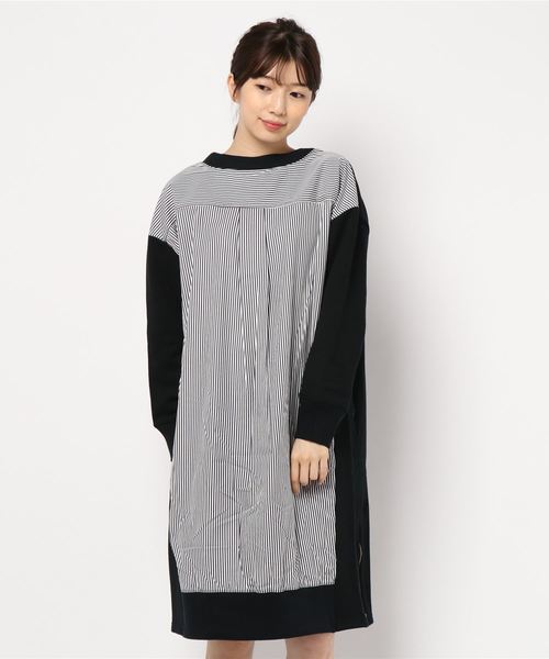 miniyu(ミニュウ)の「ACCUSE/ 30/7 度詰裏毛ワンピース(ワンピース・レディース・ブラック/ネイビー/グレー・FREE)」の17枚目の写真