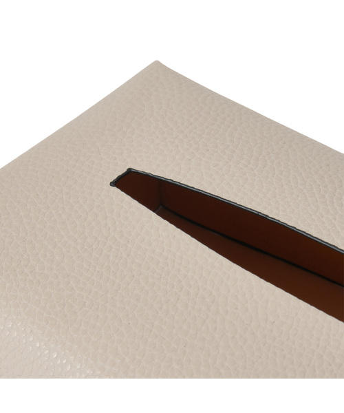 Francfranc（フランフラン）の「プリーレ ティッシュカバー アイボリー（収納グッズ・レディース・マルチ・FREE）」の2枚目の写真