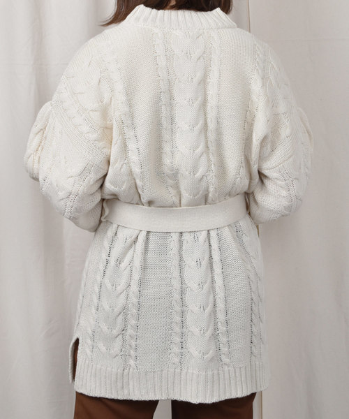 PairPair(ペアペア)の「ベルト付きボリューム袖ニットワンピース(ワンピース・レディース・アイボリー/モカ/ピンクベージュ・FREE)」の21枚目の写真