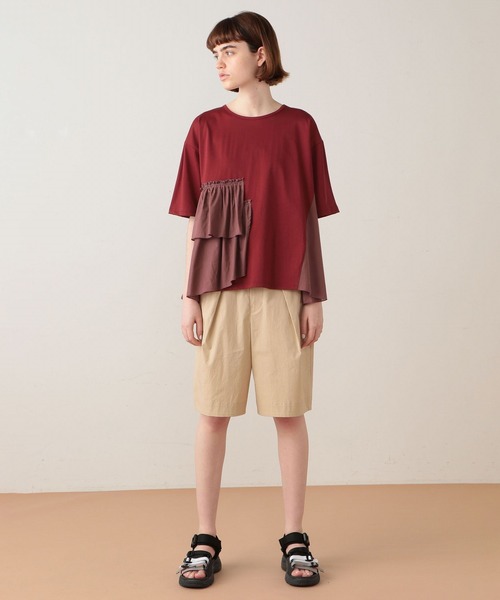 FRAPBOIS(フラボア)の「スプラッシュT(Tシャツ/カットソー・レディース・ブラック/ホワイト/レッド・1)」の10枚目の写真