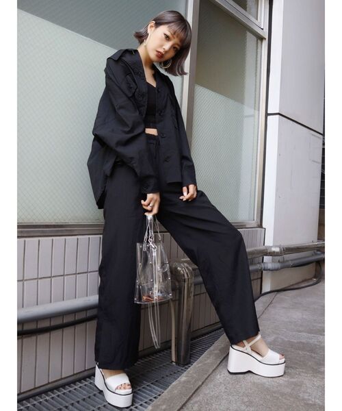 Emoda Atmos リラックスワイドパンツ その他パンツ Atmos Pink アトモスピンク のファッション通販 Zozotown