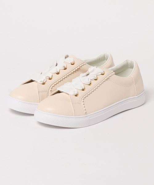 axes femme（アクシーズファム）の「ローカットスニーカー（スニーカー・レディース・ホワイト/ブラック/ピンク・MEDIUM/LARGE）」の6枚目の写真