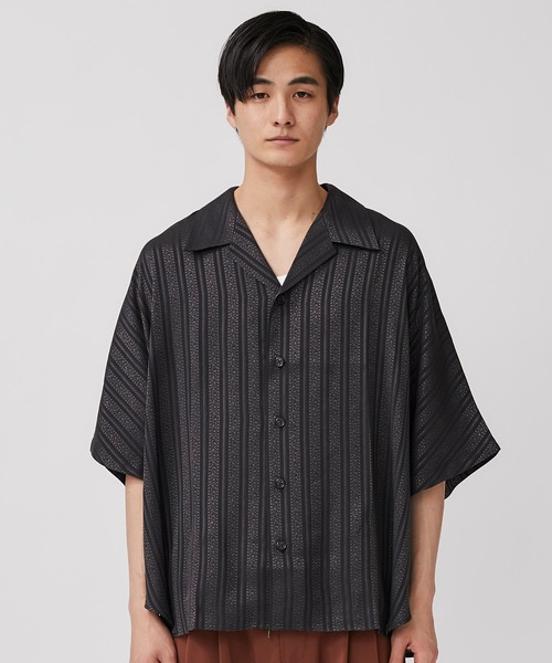 superNova.(スーパーノヴァ)の「【superNova】ショートスリーブドルマンシャツ(Tシャツ/カットソー・メンズ・ストライプ・S/M)」の6枚目の写真