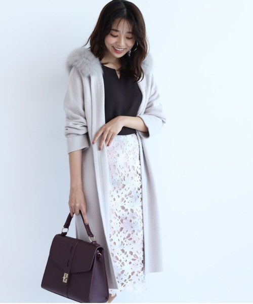 JUSGLITTY（ジャスグリッティー）の「ファー付コーディガン