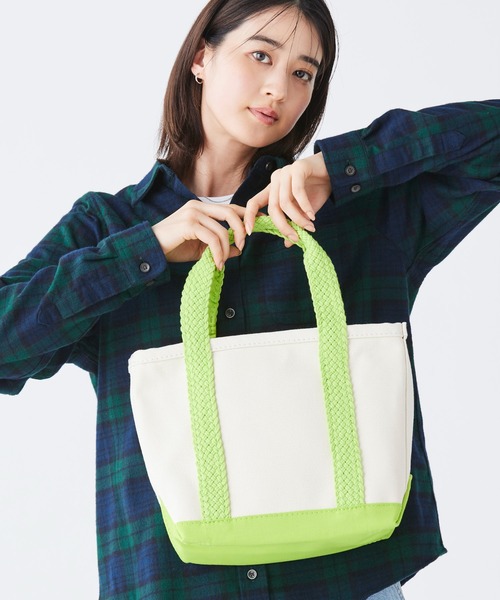 L.L.Bean(エルエルビーン)の「ウェブ・ハンドル・トート・バッグ スモール(トートバッグ・レディース・ネイビー/アッシュブラウン/ブラック/ローズ/イエロー/ライラック/モーブ系/パープル/ライム・REGULAR)」の14枚目の写真