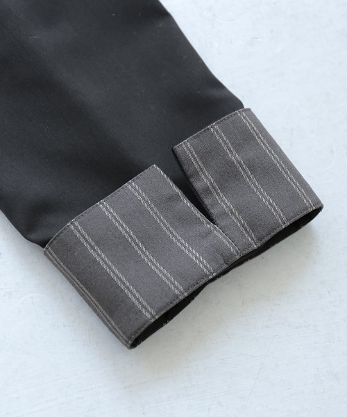 kOhAKU（コハク）の「『無地×ストライプ切替デザインアシメワンピース』（ワンピース・レディース・ブラック・FREE）」の19枚目の写真