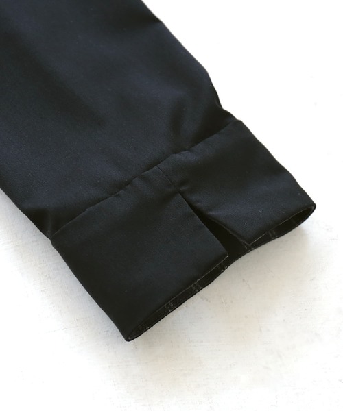 kOhAKU（コハク）の「『無地×ストライプ切替デザインアシメワンピース』（ワンピース・レディース・ブラック・FREE）」の20枚目の写真