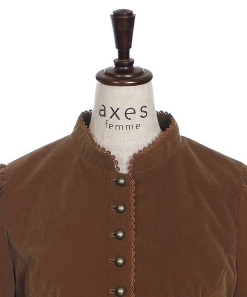 axes femme（アクシーズファム）の「ベロアナポレオンジャケット