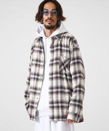 PORT BY ARK | PORT BY ARK / ポートバイアーク：Over fit flannel shirt：PO08-SH002[COR](シャツ/ブラウス)