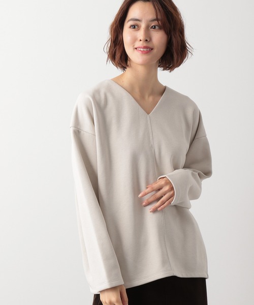 LEPSIM（レプシィム）の「Vネックカットプルオーバー長袖 917267（T