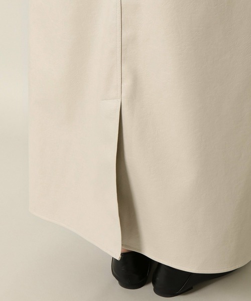 notch.(ノッチ)の「フェイクレザージャンスカ(ジャンパースカート・レディース・ブラック/オフホワイト・M)」の17枚目の写真