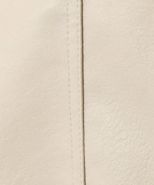 notch.(ノッチ)の「フェイクレザージャンスカ(ジャンパースカート・レディース・ブラック/オフホワイト・M)」の18枚目の写真